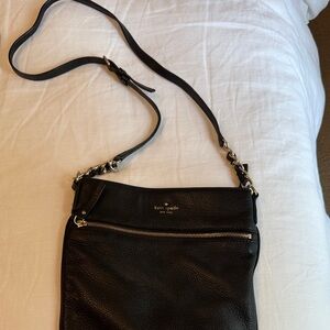 Kate Spade Black Crossbody Bag with Chain Detail
